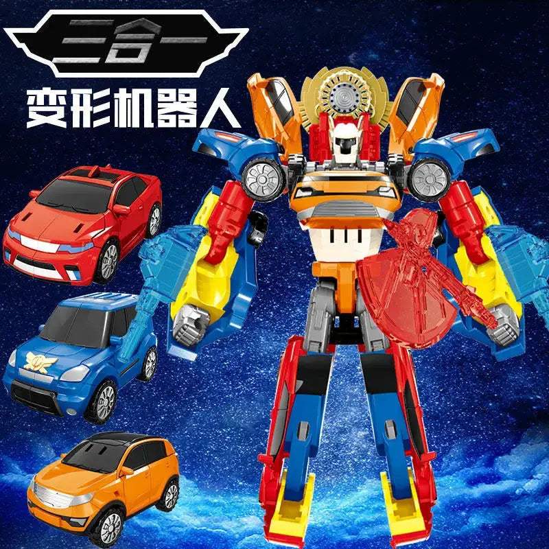 3 In 1 Tobots Transforming Robot Toy Kids Car Plane - ToylandEU