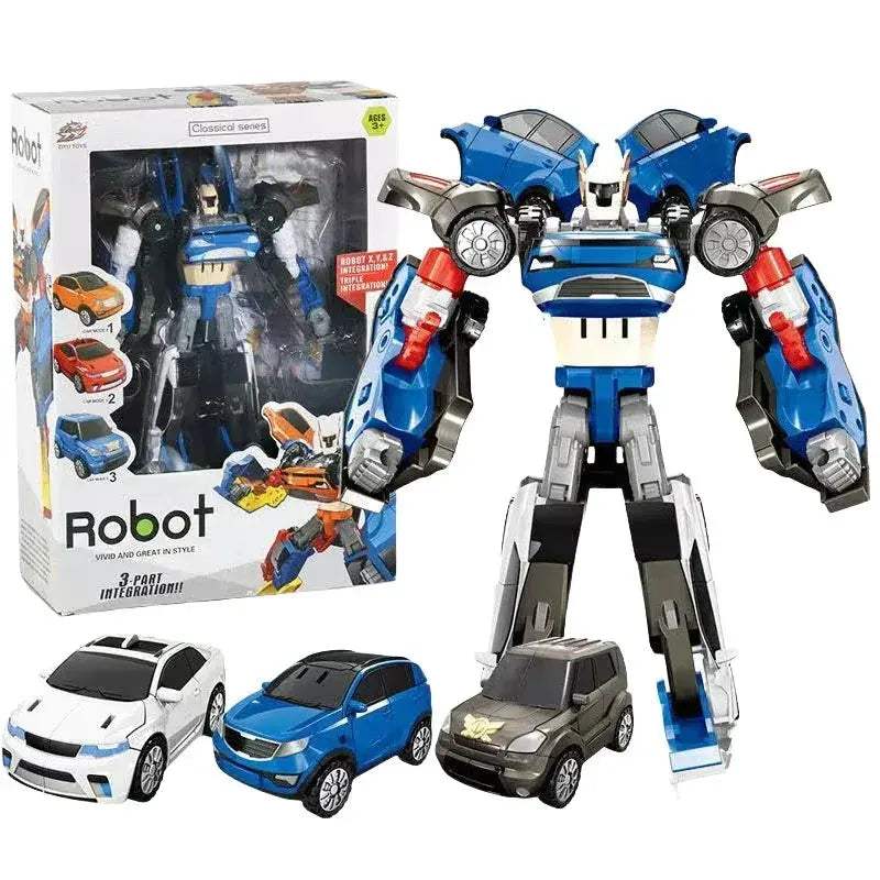 3 In 1 Tobots Transforming Robot Toy Kids Car Plane - ToylandEU