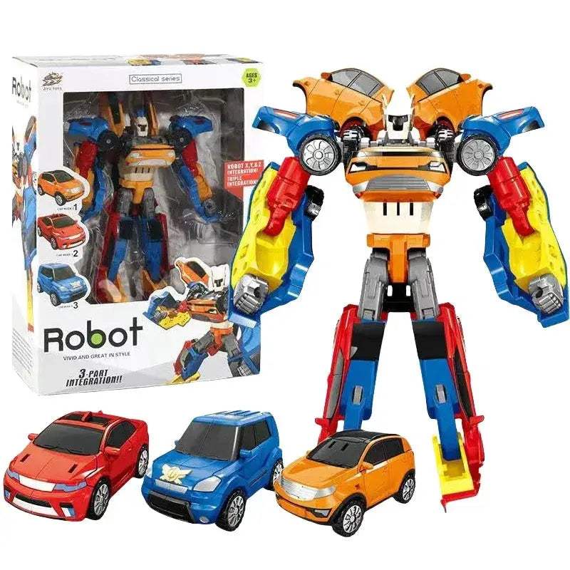 3 In 1 Tobots Transforming Robot Toy Kids Car Plane - ToylandEU