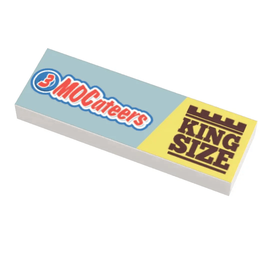 Premium Printed Lego 1x3 Tile King Size MOCateers Candy - ToylandEU