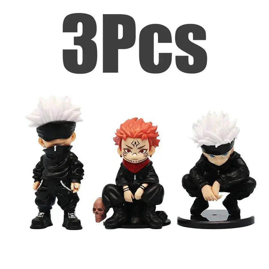 Jujutsu Kaisen Chibi Figurine Set Gojo Sukuna Collectible Figures - ToylandEU