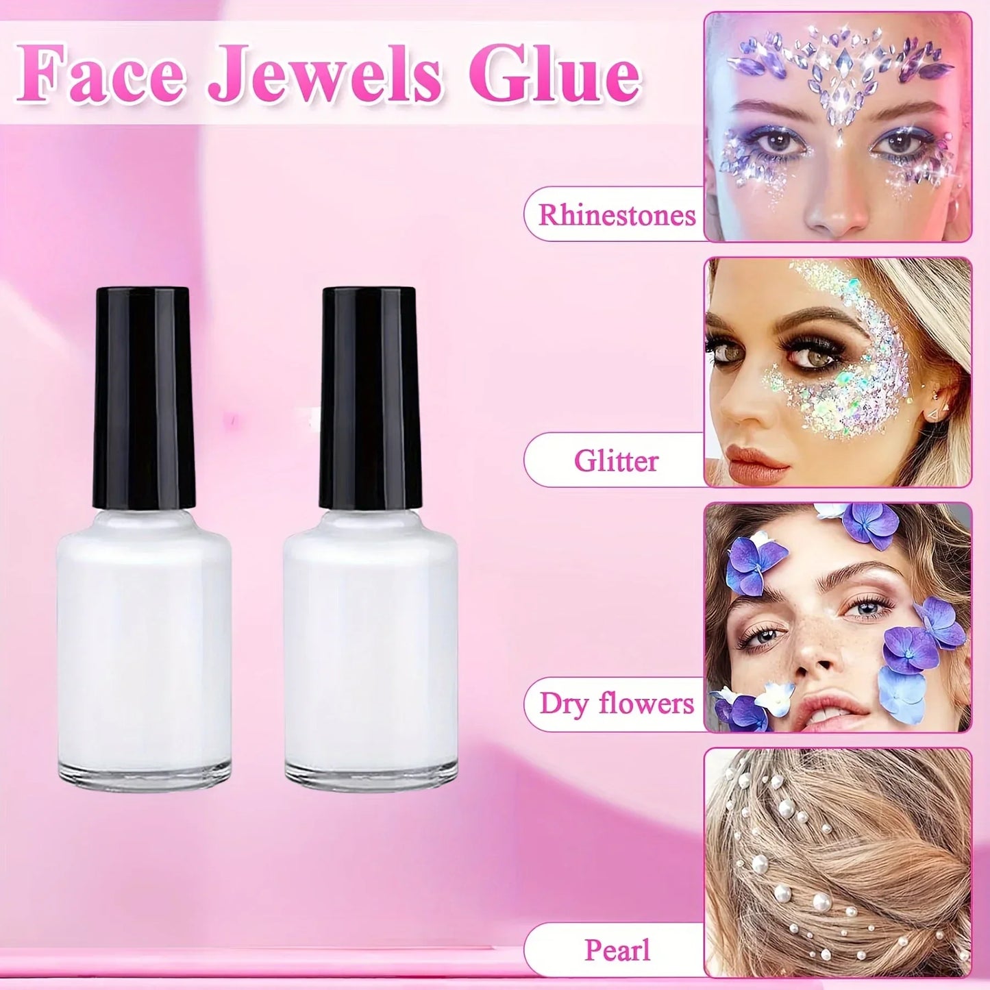 3-Pack Liquid Body Paint Glue Waterproof Glitter Primer For Tattoos - ToylandEU