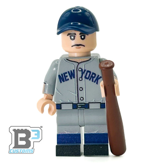 Babe Ruth Baseball Figure With Custom Print On Lego Parts - ToylandEU