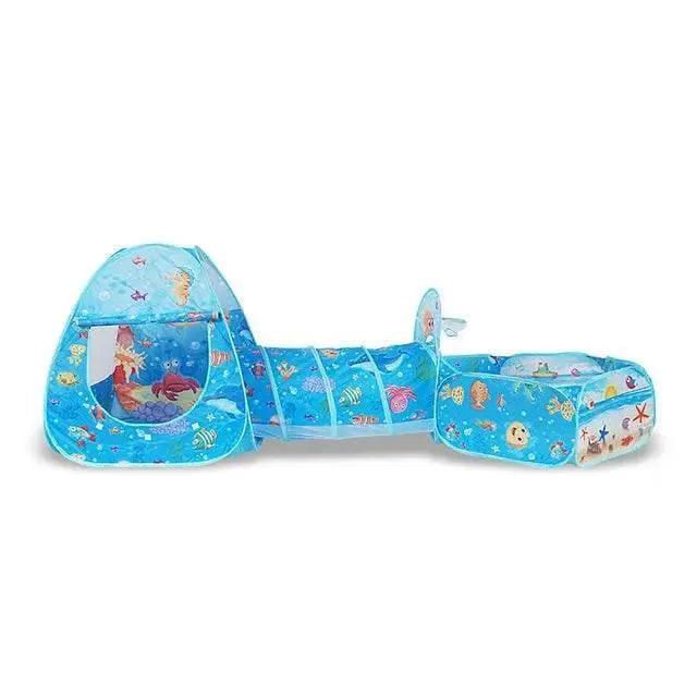  3 In 1 Portable Rocket Children's Tent Toys Ball Pool Tunnel -  ToylandEU™