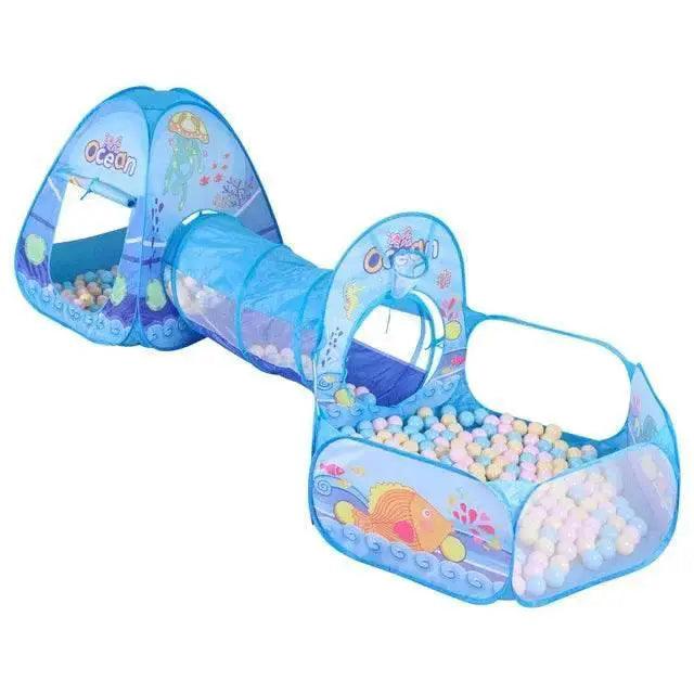  3 In 1 Portable Rocket Children's Tent Toys Ball Pool Tunnel -  ToylandEU™