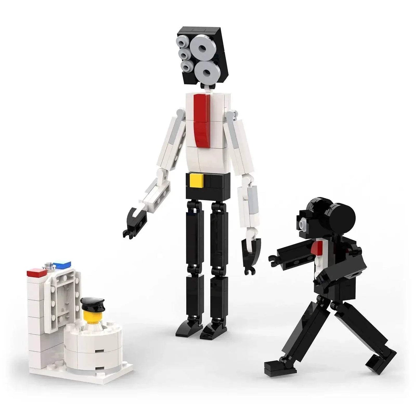 3-in-1 Skibidi Toilet Building Kit with Speakerman and Toilet Man - ToylandEU