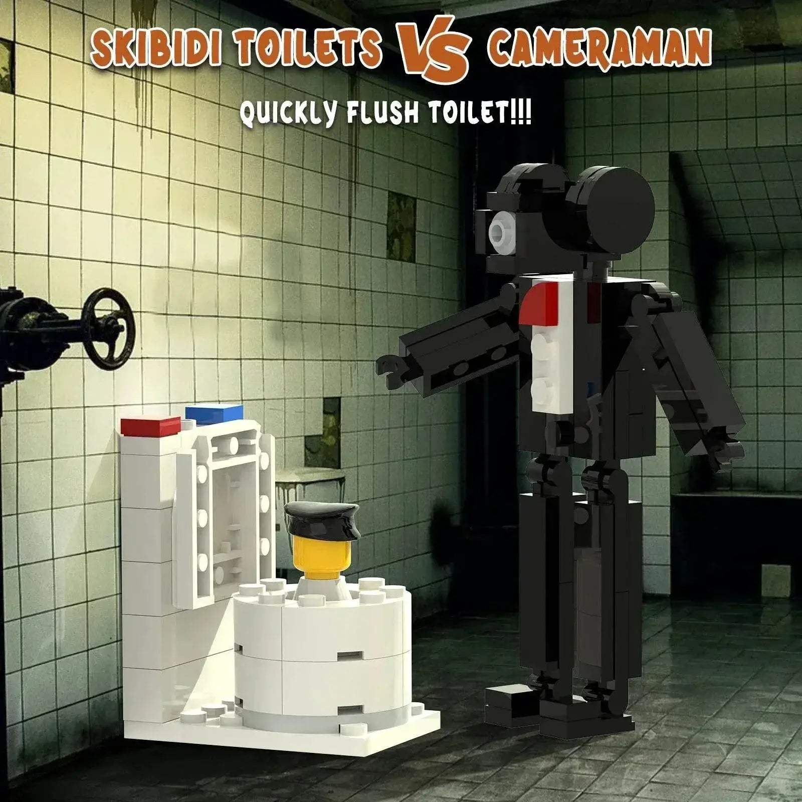 3-in-1 Skibidi Toilet Building Kit with Speakerman and Toilet Man - ToylandEU