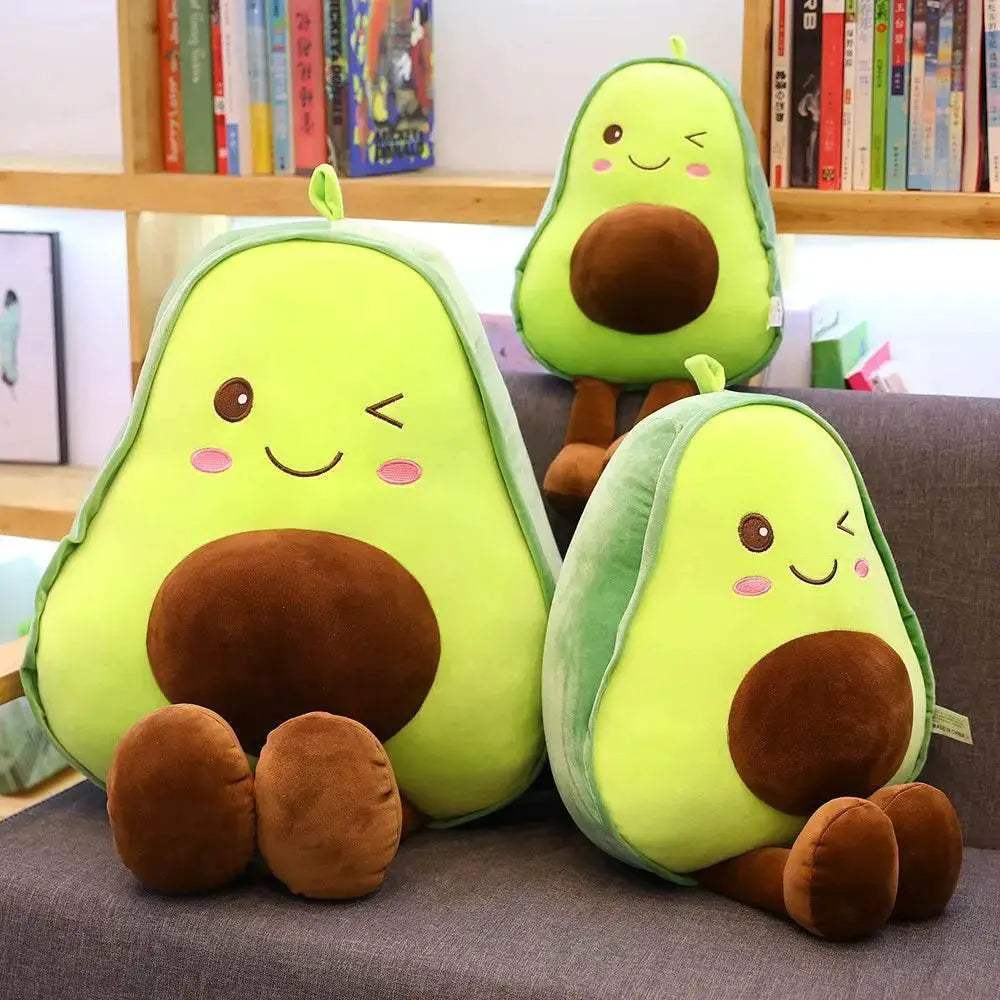 30/45/55CM Cute Avocado Plush Toy Girl Pillow Simulation Fruit Stuffed Doll Birthday Gift For Men And Women - ToylandEU
