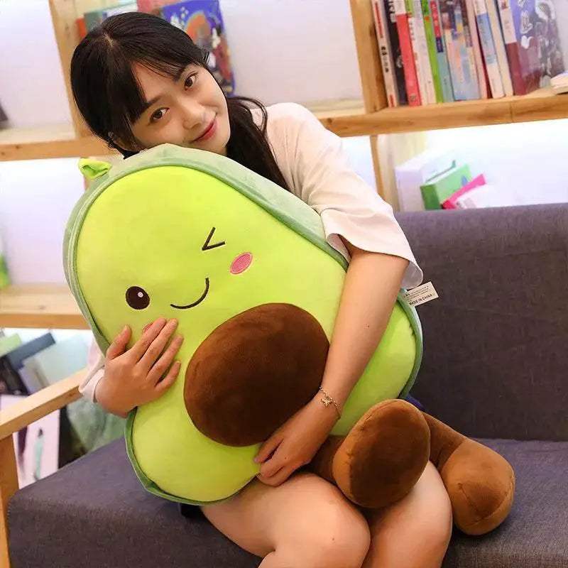 30/45/55CM Cute Avocado Plush Toy Girl Pillow Simulation Fruit Stuffed Doll Birthday Gift For Men And Women - ToylandEU