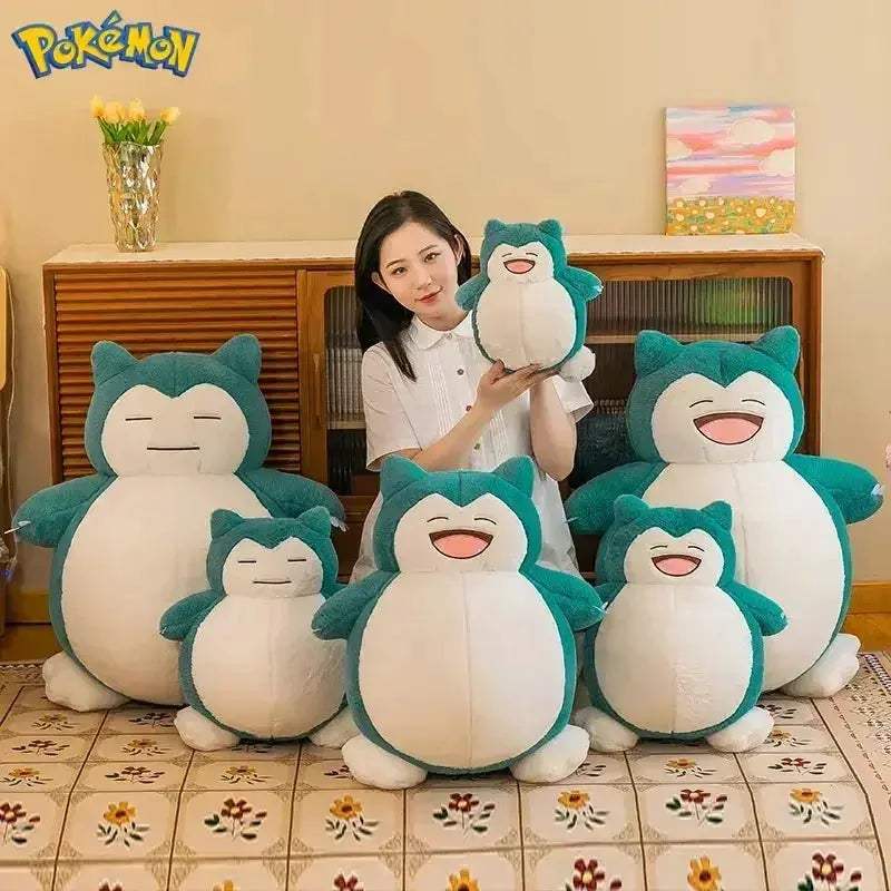 30/45/60CM Big Size Pokémon Cute Snorlax Plush Toy, Cuddling Sleeping Doll - ToylandEU