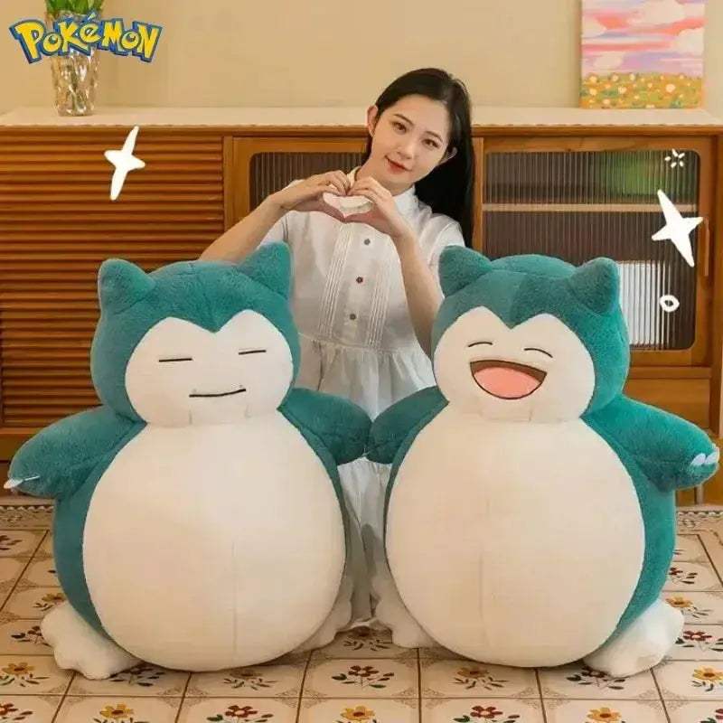 30/45/60CM Big Size Pokémon Cute Snorlax Plush Toy, Cuddling Sleeping Doll - ToylandEU