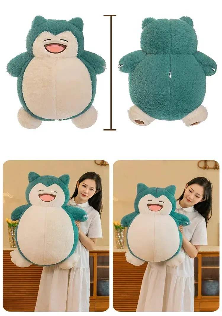 30/45/60CM Big Size Pokémon Cute Snorlax Plush Toy, Cuddling Sleeping Doll - ToylandEU