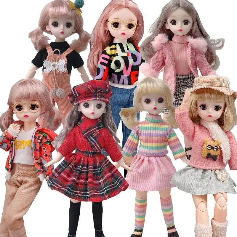  30 Cm 1/6 BJD Doll Winter Dress Set Cute Girl Gift -  ToylandEU™