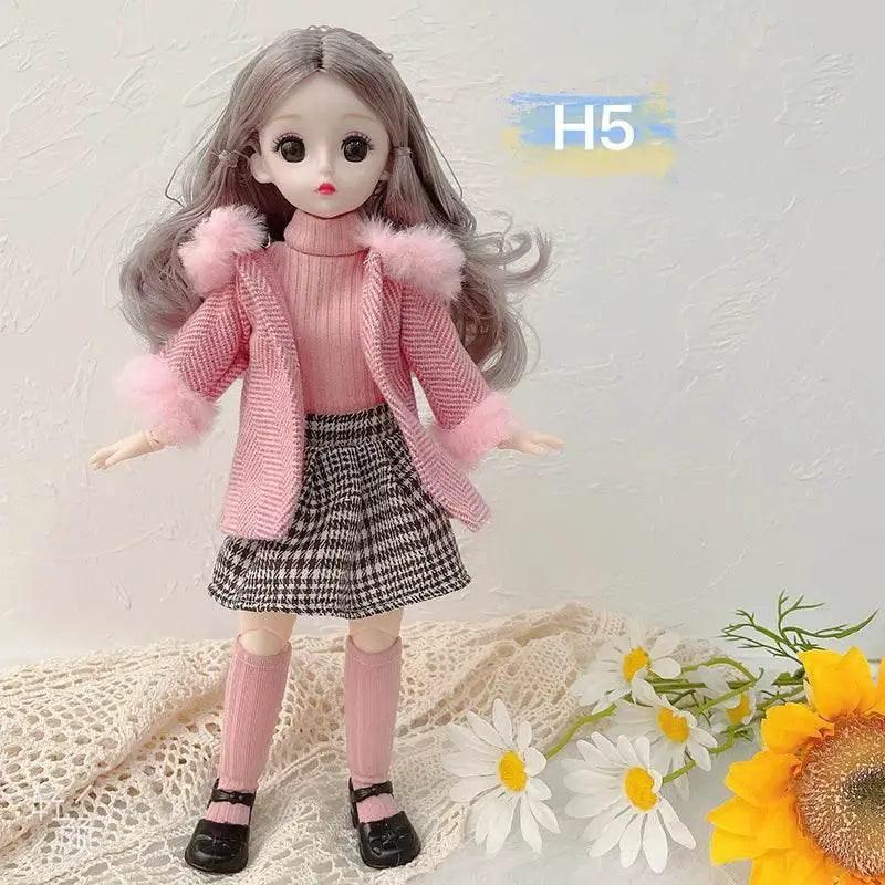  30 Cm 1/6 BJD Doll Winter Dress Set Cute Girl Gift -  ToylandEU™