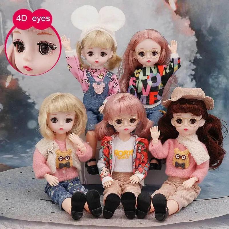  30 Cm 1/6 BJD Doll Winter Dress Set Cute Girl Gift -  ToylandEU™