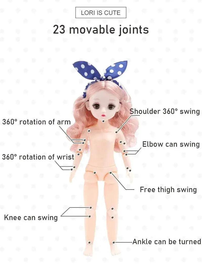  30 Cm 1/6 BJD Doll Winter Dress Set Cute Girl Gift -  ToylandEU™
