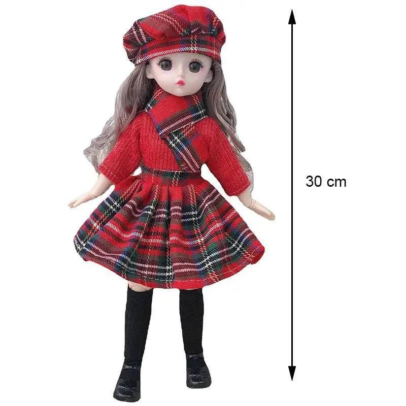  30 Cm 1/6 BJD Doll Winter Dress Set Cute Girl Gift -  ToylandEU™