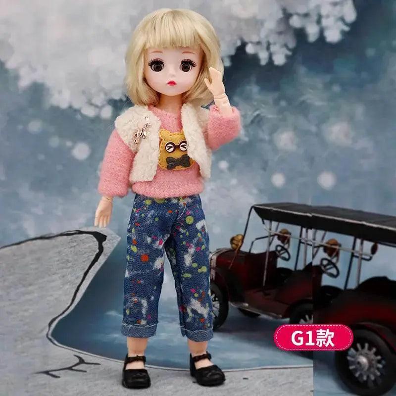  30 Cm 1/6 BJD Doll Winter Dress Set Cute Girl Gift -  ToylandEU™