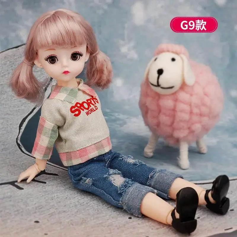  30 Cm 1/6 BJD Doll Winter Dress Set Cute Girl Gift -  ToylandEU™