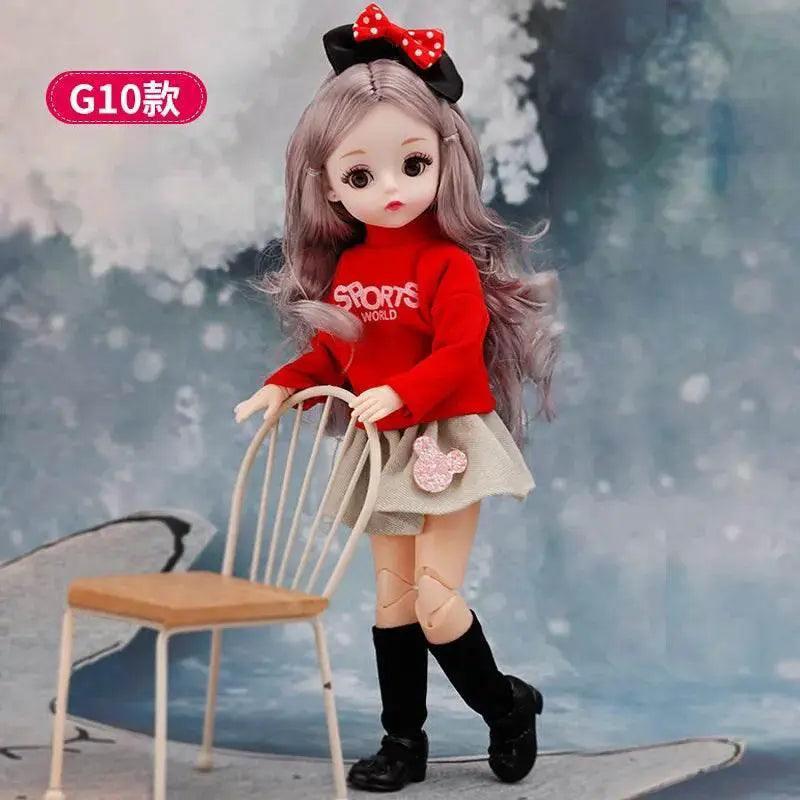  30 Cm 1/6 BJD Doll Winter Dress Set Cute Girl Gift -  ToylandEU™