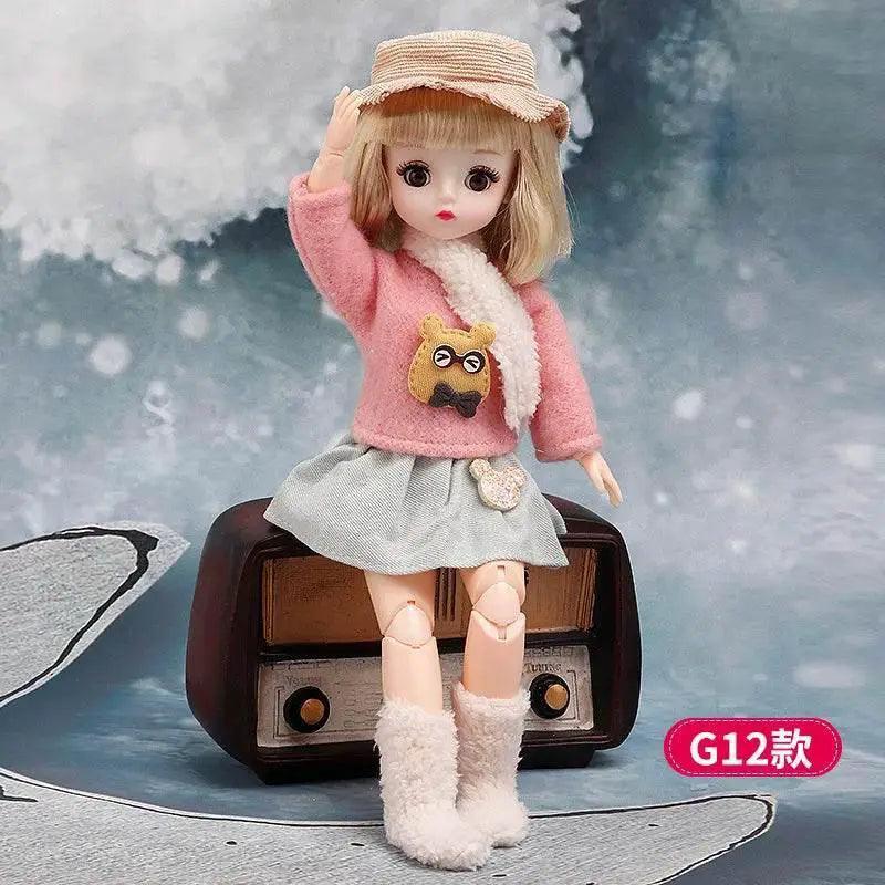  30 Cm 1/6 BJD Doll Winter Dress Set Cute Girl Gift -  ToylandEU™