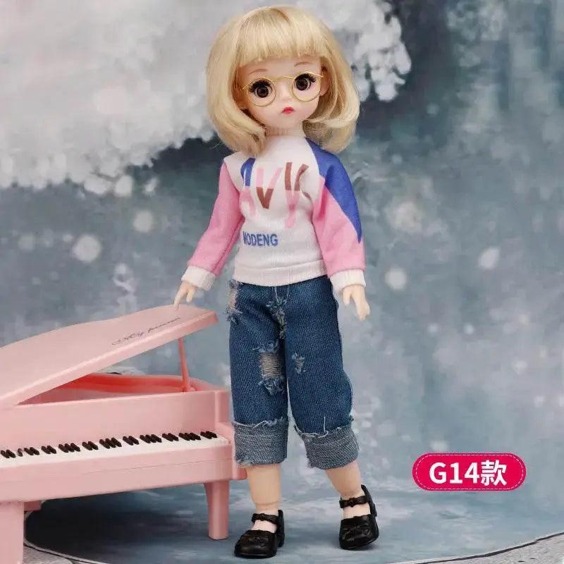  30 Cm 1/6 BJD Doll Winter Dress Set Cute Girl Gift -  ToylandEU™