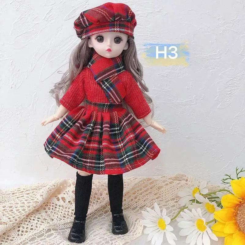  30 Cm 1/6 BJD Doll Winter Dress Set Cute Girl Gift -  ToylandEU™
