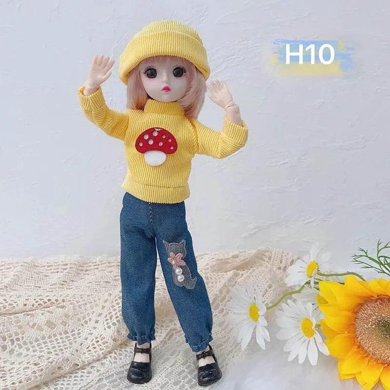  30 Cm 1/6 BJD Doll Winter Dress Set Cute Girl Gift -  ToylandEU™