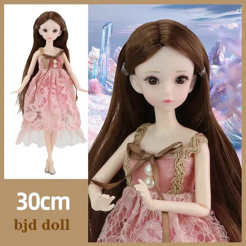 30 Cm BJD Doll Makeup Set DeluxeCollection Fashion Gift - ToylandEU