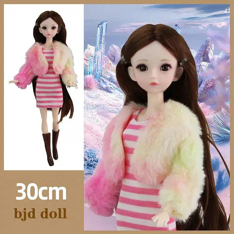 30 Cm BJD Doll Makeup Set DeluxeCollection Fashion Gift - ToylandEU