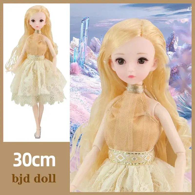 30 Cm BJD Doll Makeup Set DeluxeCollection Fashion Gift - ToylandEU