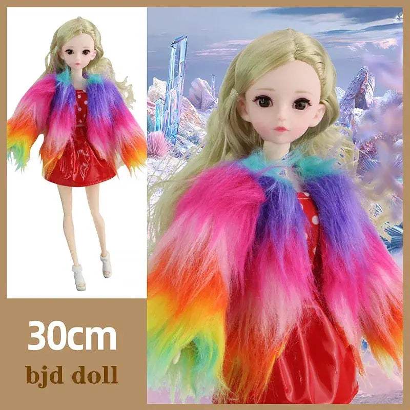 30 Cm BJD Doll Makeup Set DeluxeCollection Fashion Gift - ToylandEU