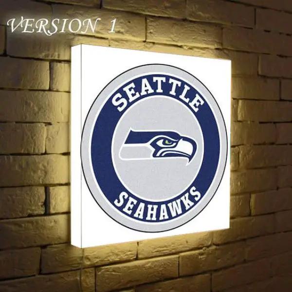 Seattle Seahawks Sign Light Up Wall Style