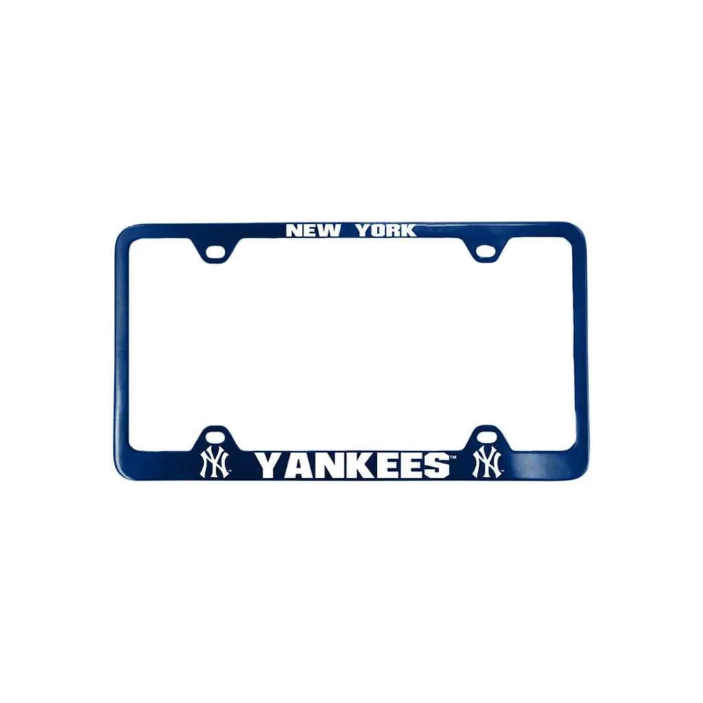 New York Yankees License Plate Frame Laser Cut Blue