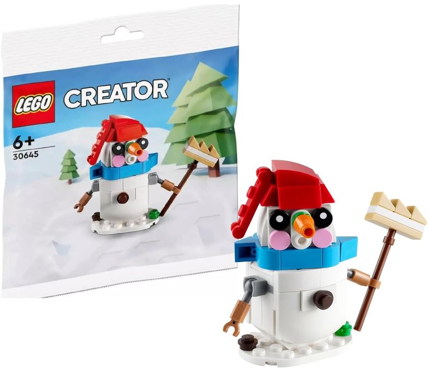 LEGO® Creator Snowman | 78 Pieces | Posable Holiday Build | Ages 6+