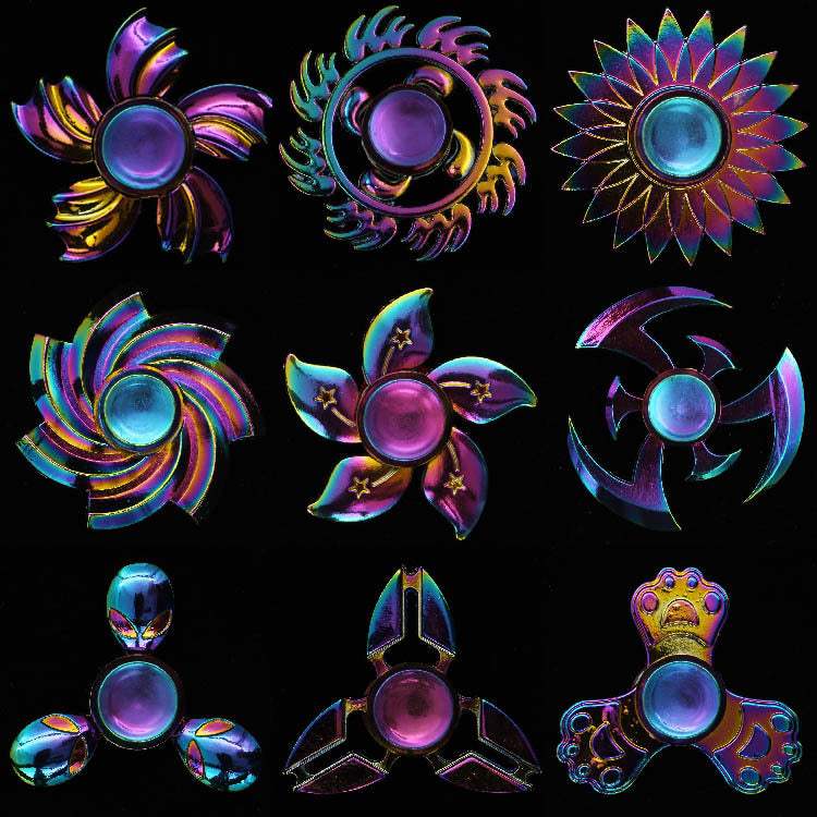 Zinc Alloy Electroplated Fingertip Spinning Top | Metal | Sensory Toys