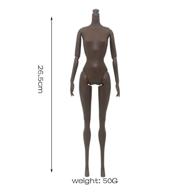 30CM Female Black Dolls With Dress Kids Toys Woman Fashion Shoes Brown Hair For Girl Black African Doll Children Birthday Gift - ToylandEU