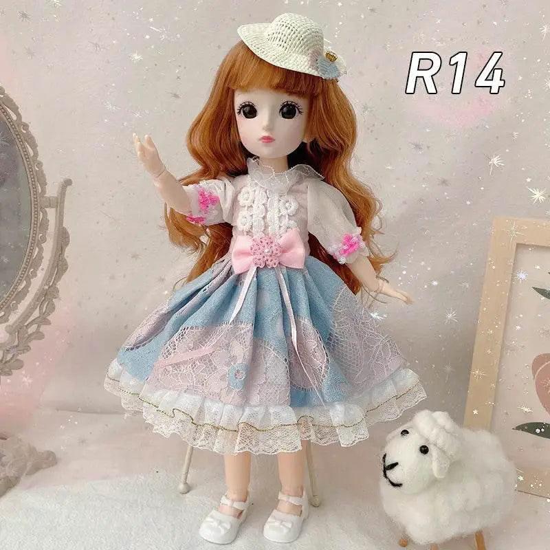  30cm 1/6 BJD Dolls Dress Up Skirt Hat Headdress Gifts -  ToylandEU™