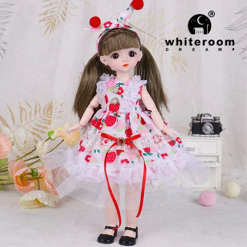30cm BJD Doll Lolita Deluxe Dress Asian Beauty Gift - ToylandEU