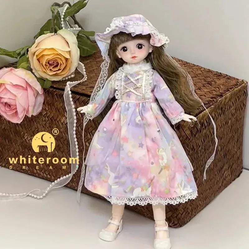 30cm BJD Doll Lolita Deluxe Dress Asian Beauty Gift - ToylandEU