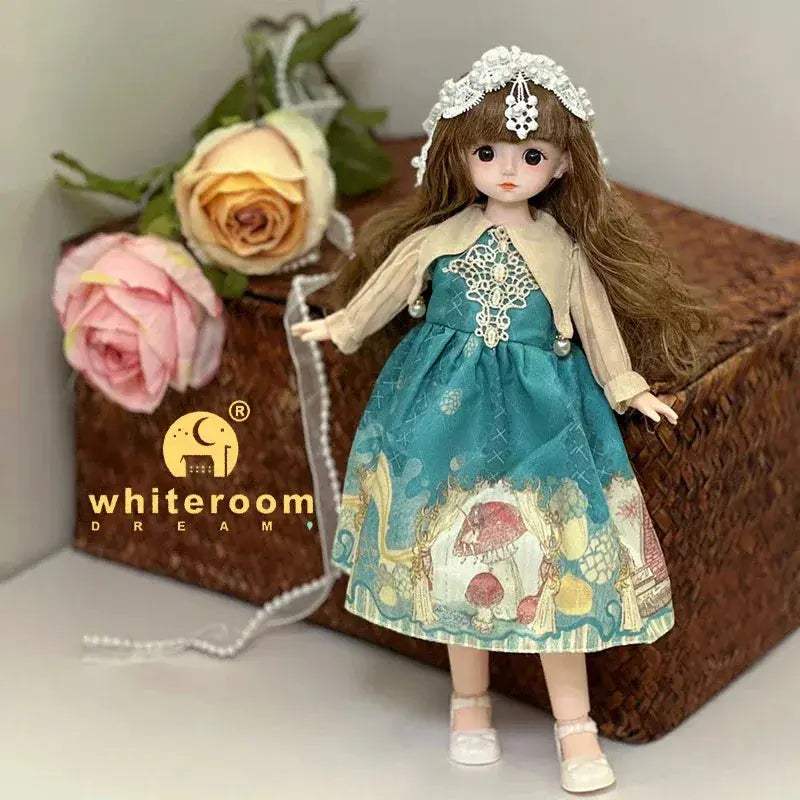 30cm BJD Doll Lolita Deluxe Dress Asian Beauty Gift - ToylandEU
