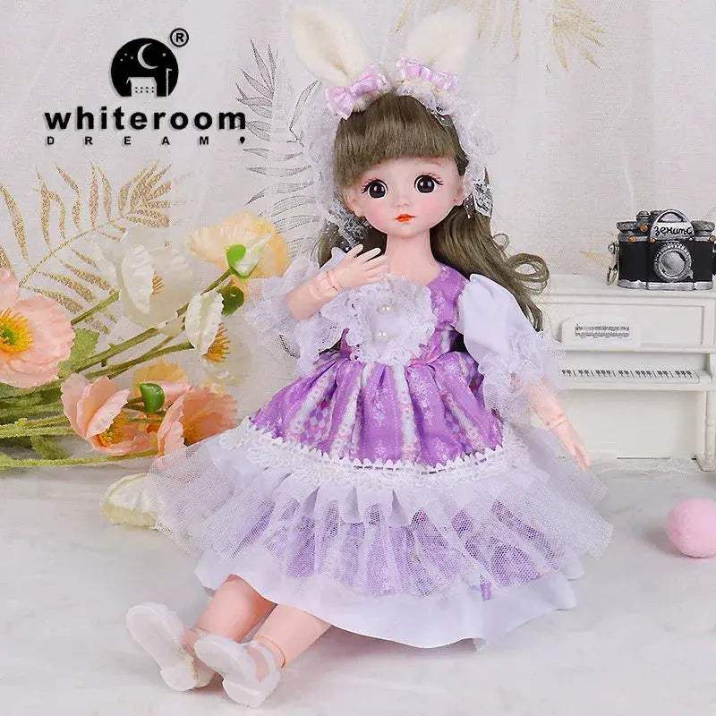 30cm BJD Doll Lolita Deluxe Dress Asian Beauty Gift - ToylandEU