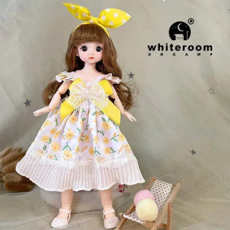 30cm BJD Doll Lolita Deluxe Dress Asian Beauty Gift - ToylandEU