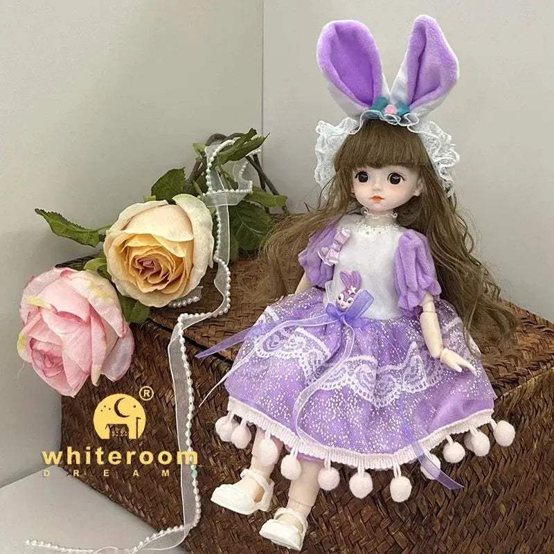 30cm BJD Doll Lolita Deluxe Dress Asian Beauty Gift - ToylandEU