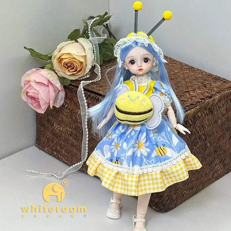 30cm BJD Doll Lolita Deluxe Dress Asian Beauty Gift - ToylandEU