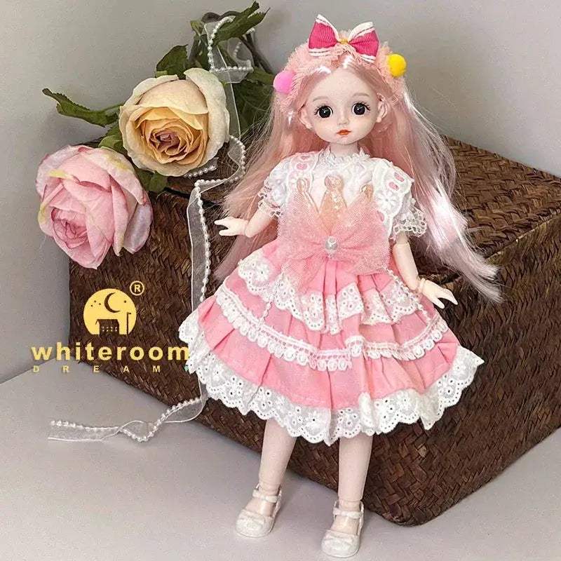 30cm BJD Doll Lolita Deluxe Dress Asian Beauty Gift - ToylandEU