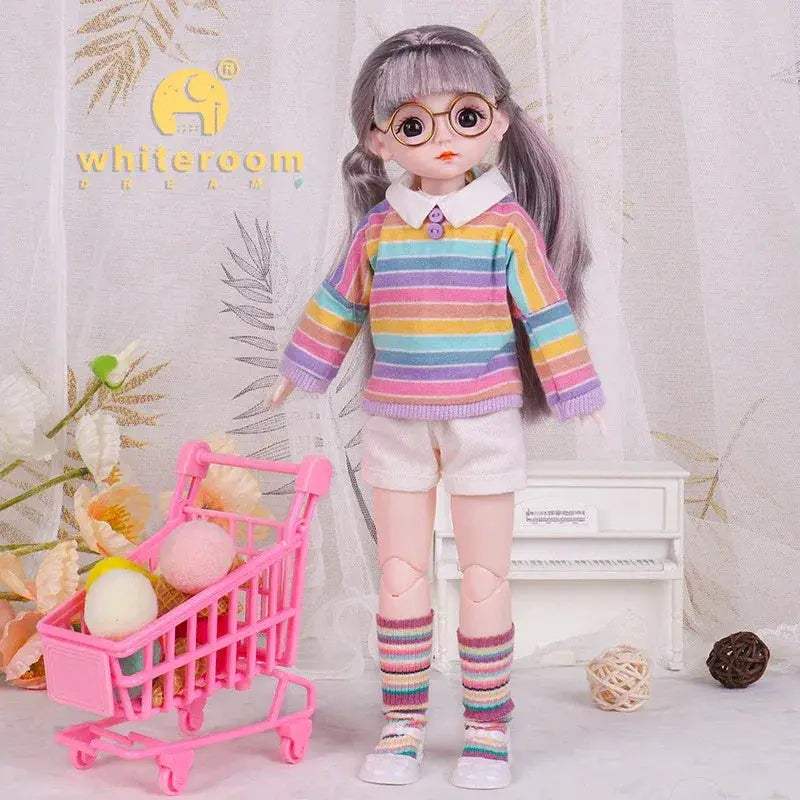 30cm BJD Doll Lolita Deluxe Dress Asian Beauty Gift - ToylandEU