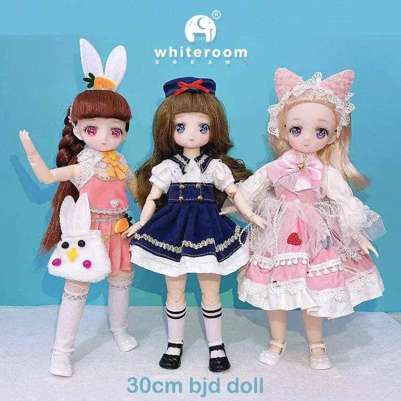 30cm BJD Doll Lolita Princess Dress Up Toy Gift Couture - ToylandEU