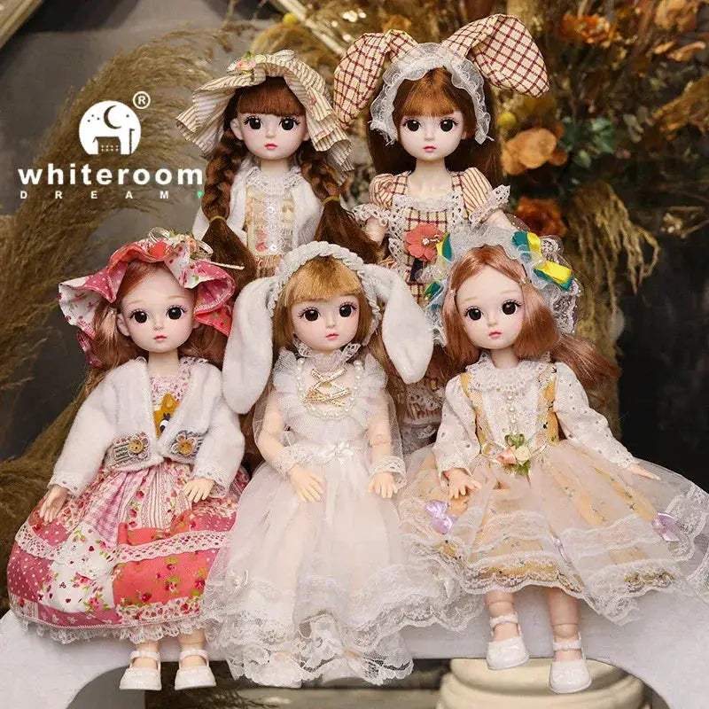 30cm BJD Doll Lolita Style With Long Hair Gift Set - ToylandEU