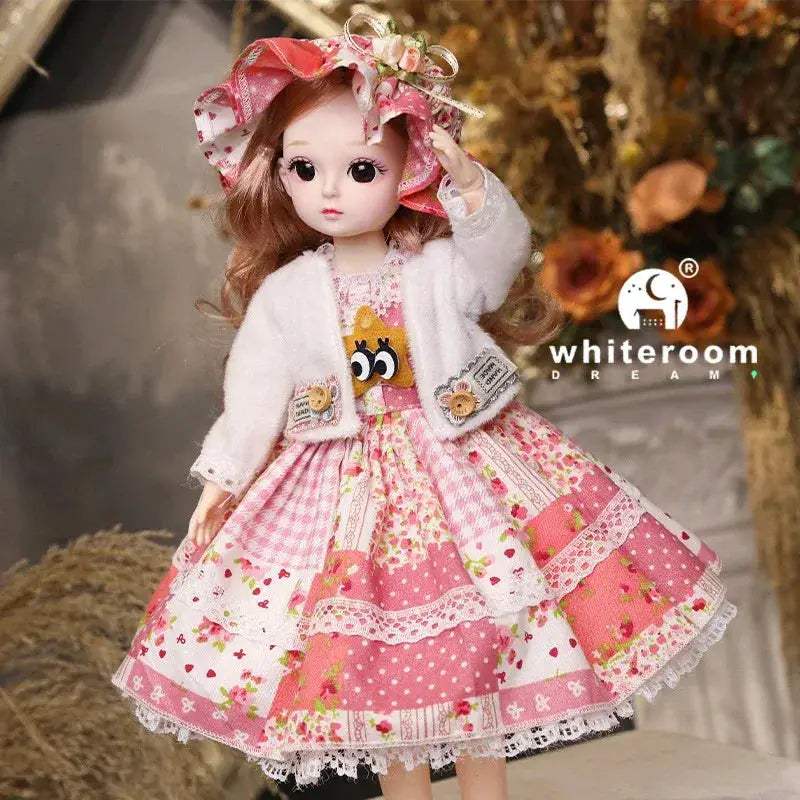 30cm BJD Doll Lolita Style With Long Hair Gift Set - ToylandEU